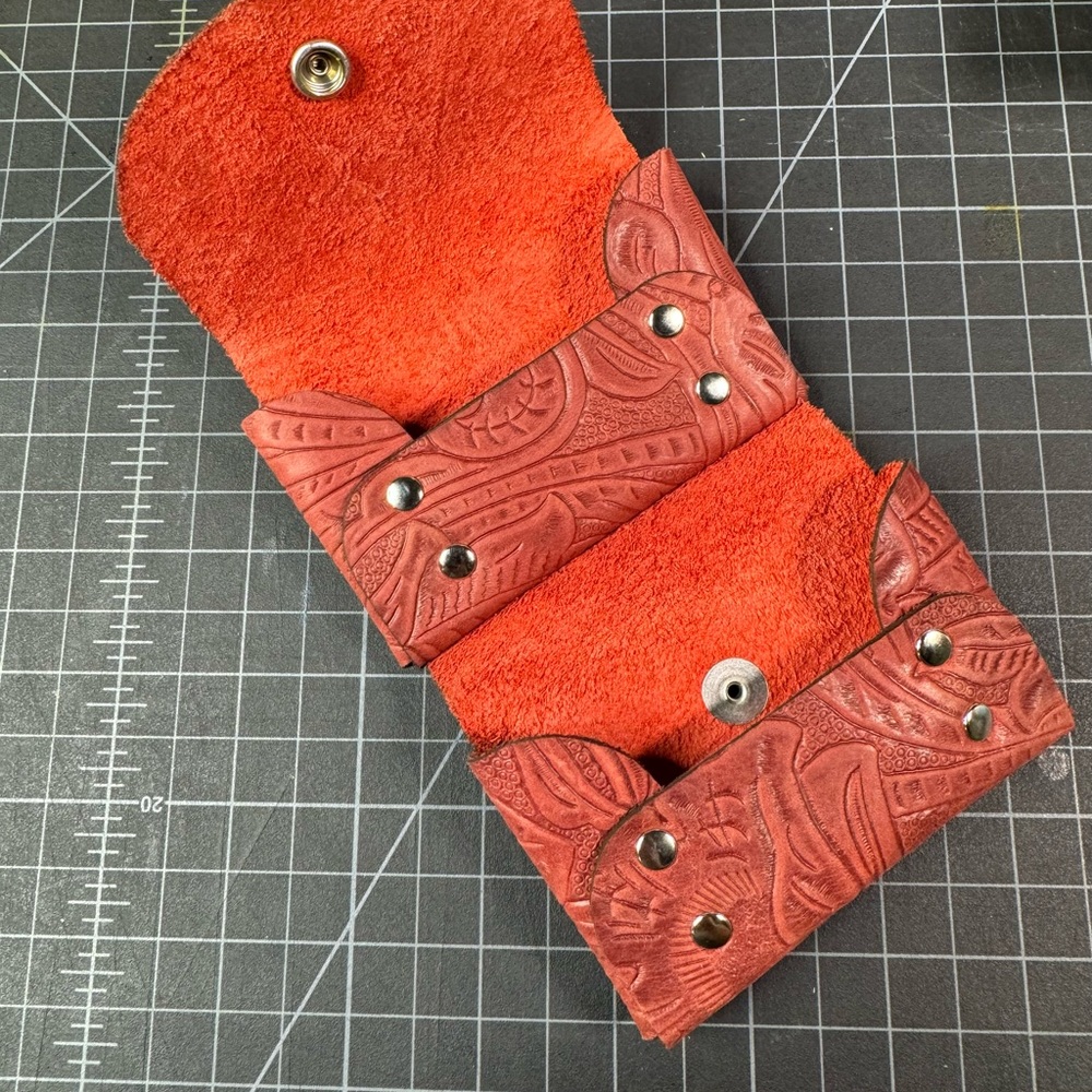 Limited Availability Double Stack Leather Card Wa… - image 5